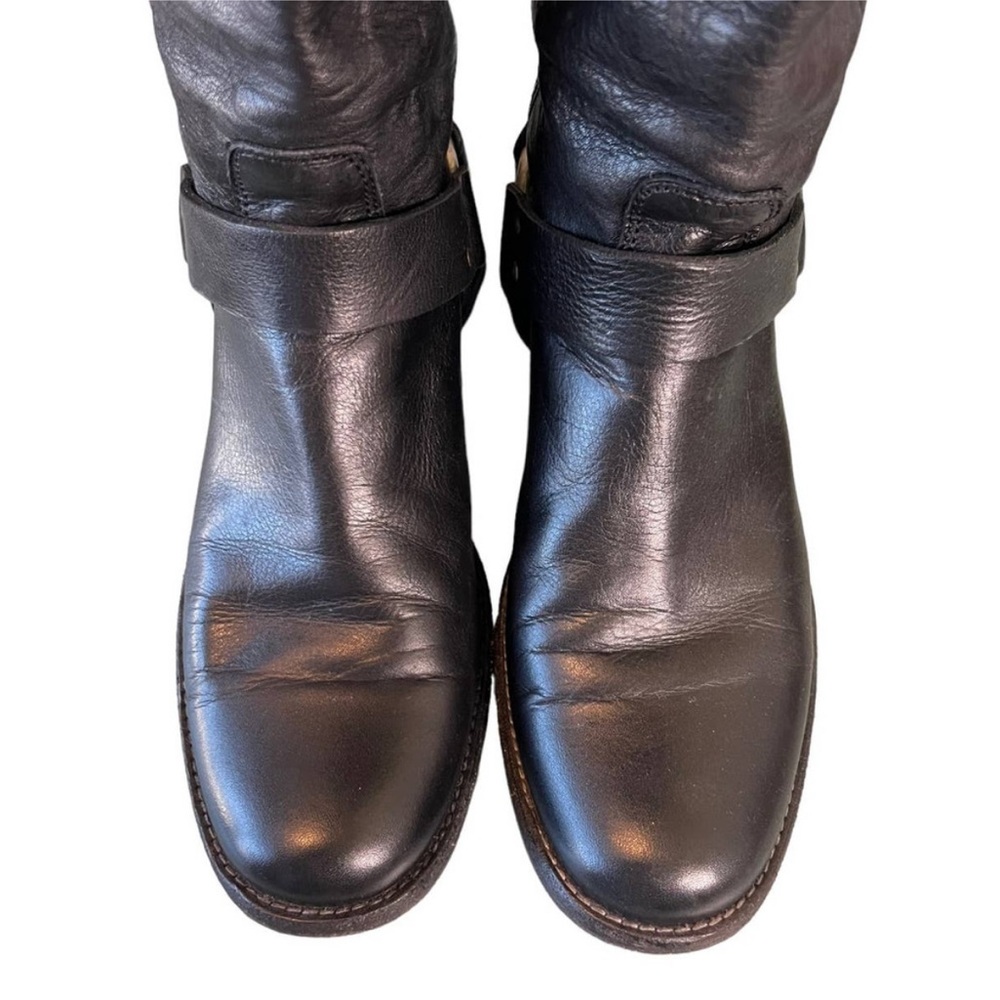 Size 8 Frye Signature Black Leather Riding Boots - Picture 3 of 14